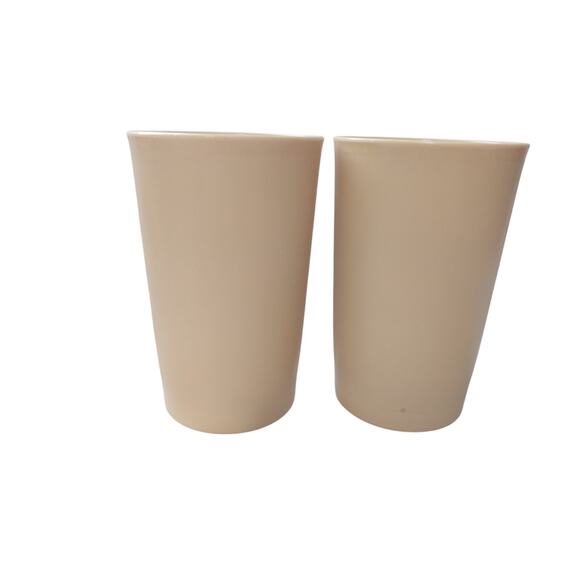 Vintage Tupperware Gold Yellow Kids Juice Tumbler Cups Set Of 2 Made In Usa - Picture 2 of 3